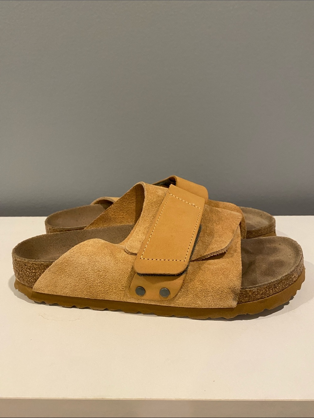 Birkenstock Kyoto Suede Sandal in Clay - Picture 3 of 9